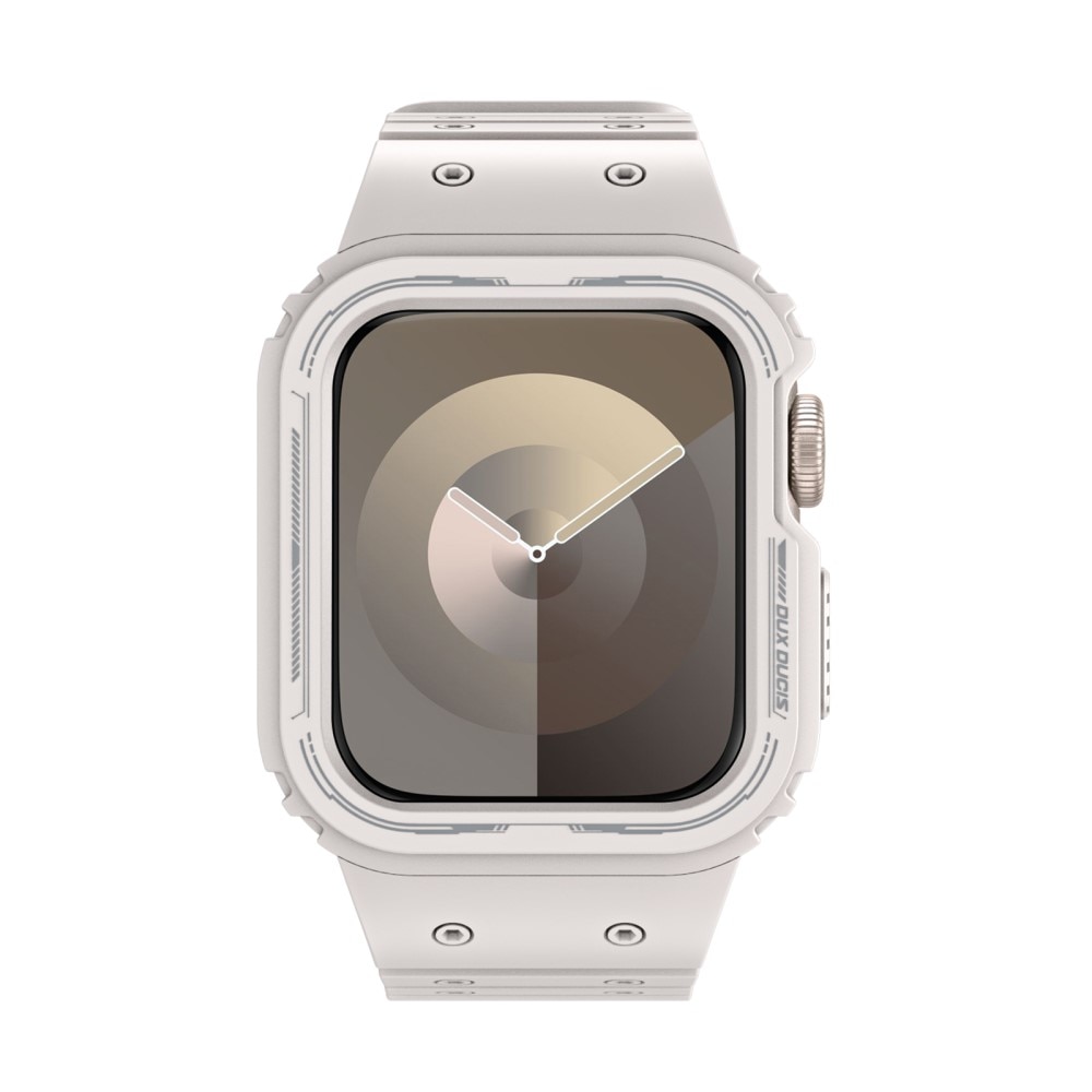 OA Series Bracelet en silicone avec coque Apple Watch 38mm, blanc