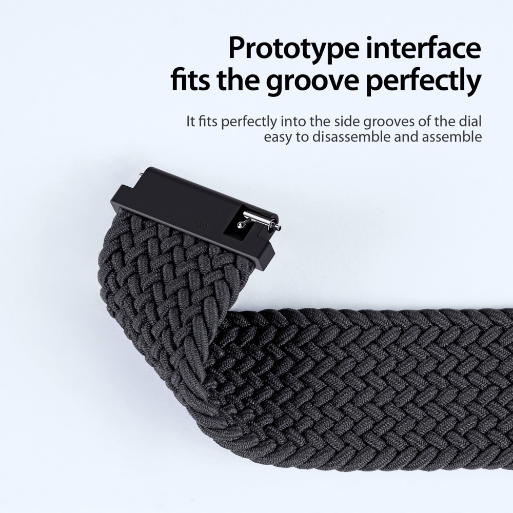 Bracelet en Nylon Woven Suunto 5 Peak, noir