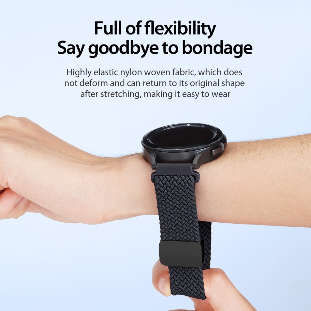 Bracelet en Nylon Woven OnePlus Watch 2, noir