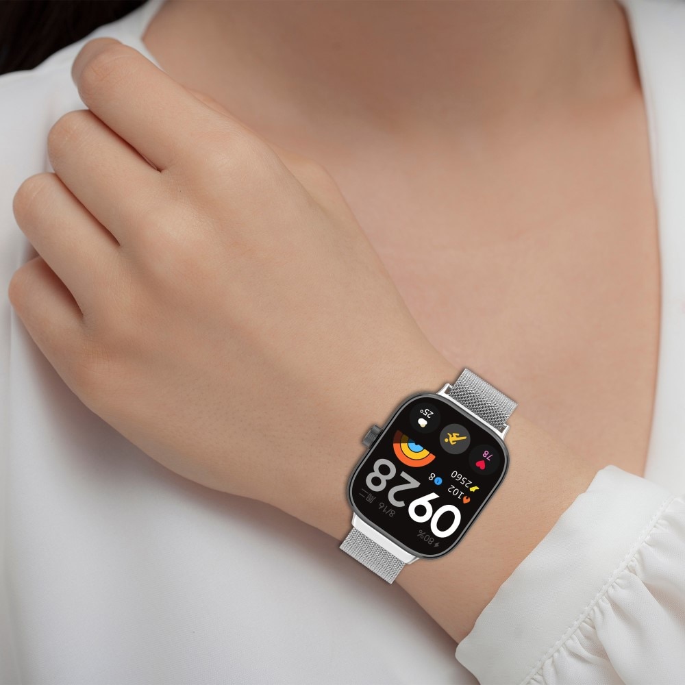 Bracelet milanais pour Xiaomi Redmi Watch 4, Argent