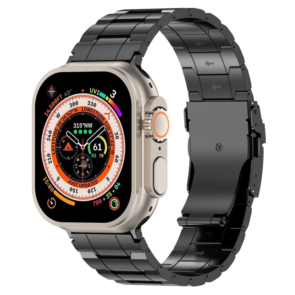 Elevate Bracelet en titane Apple Watch SE 44mm, noir