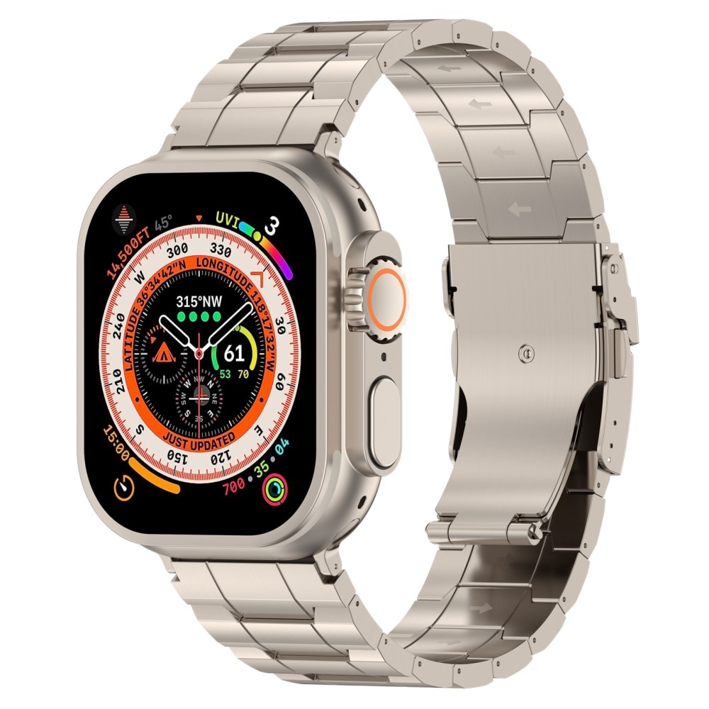 Elevate Bracelet en titane Apple Watch SE 44mm, titane