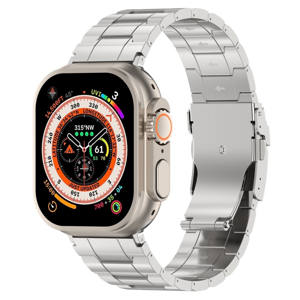 Elevate Bracelet en titane Apple Watch 41mm Series 8, argent