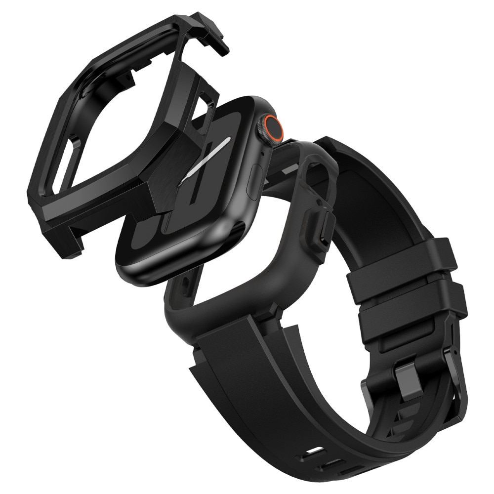 Bracelet avec coque en acier inoxydable Apple Watch 44mm, noir