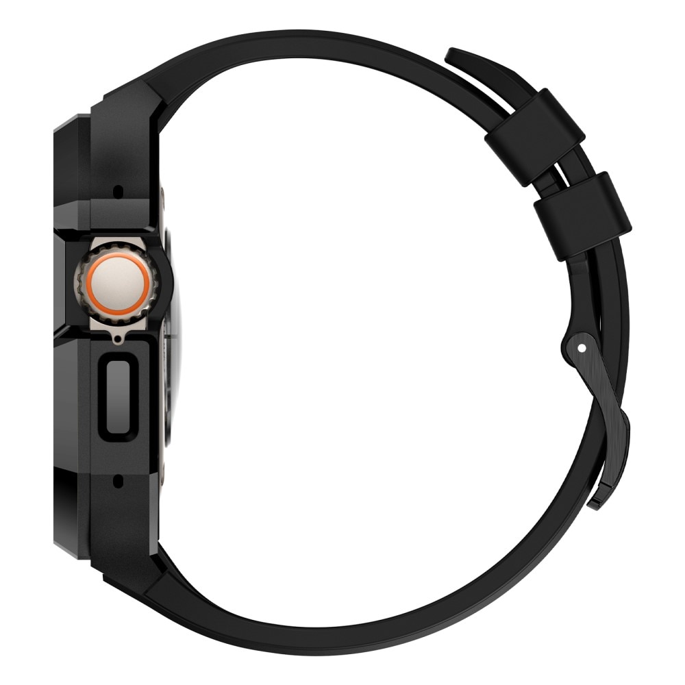 Bracelet avec coque en acier inoxydable Apple Watch Ultra 49mm, noir