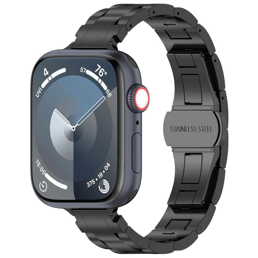 Slim Bracelet en titane Apple Watch SE 40mm, noir