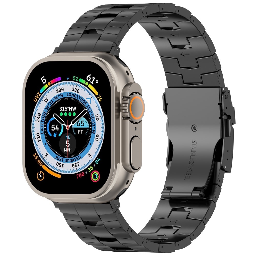 Race Bracelet en titane Apple Watch SE 44mm, noir