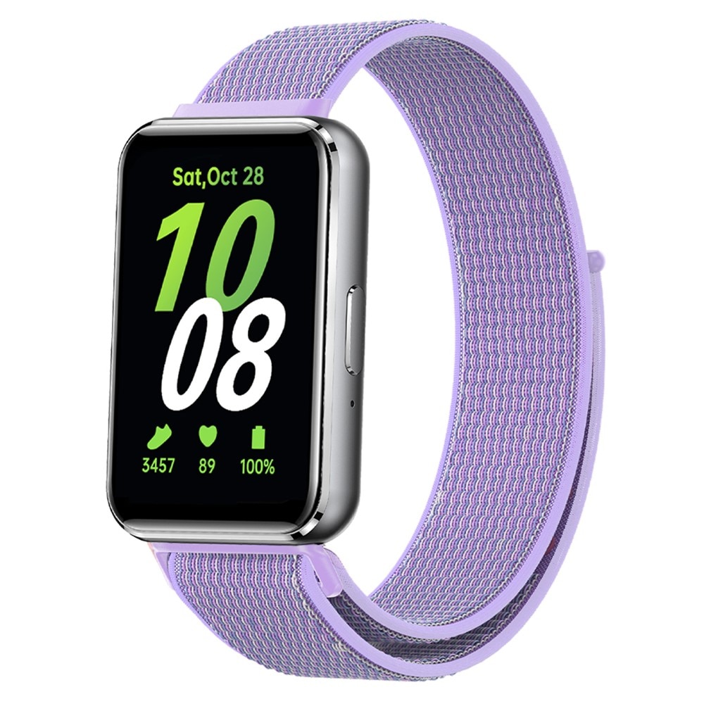 Bracelet en nylon Samsung Galaxy Fit 3, violet