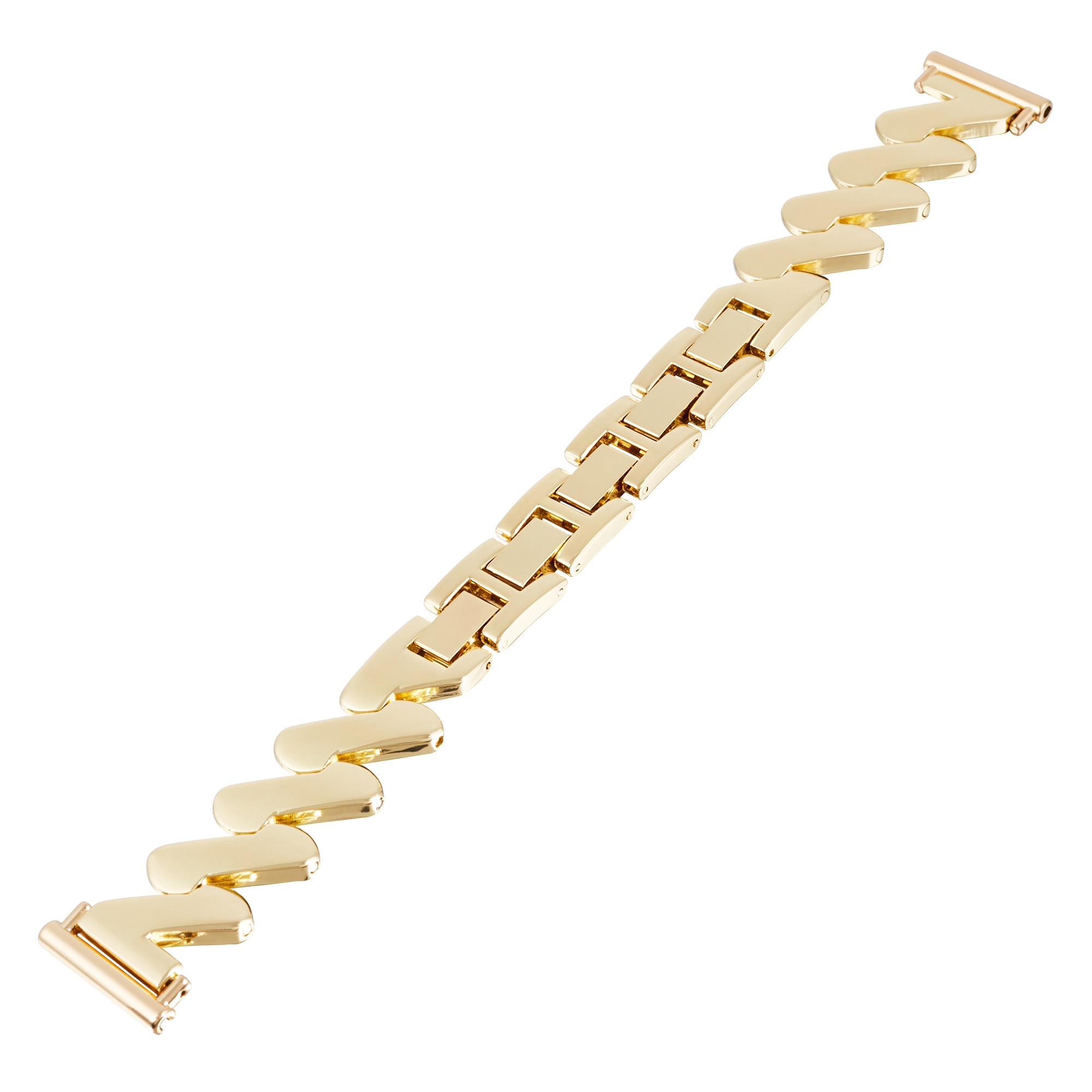 Bracelet en métal Ondulé Samsung Galaxy Watch 4 Classic 42mm, or