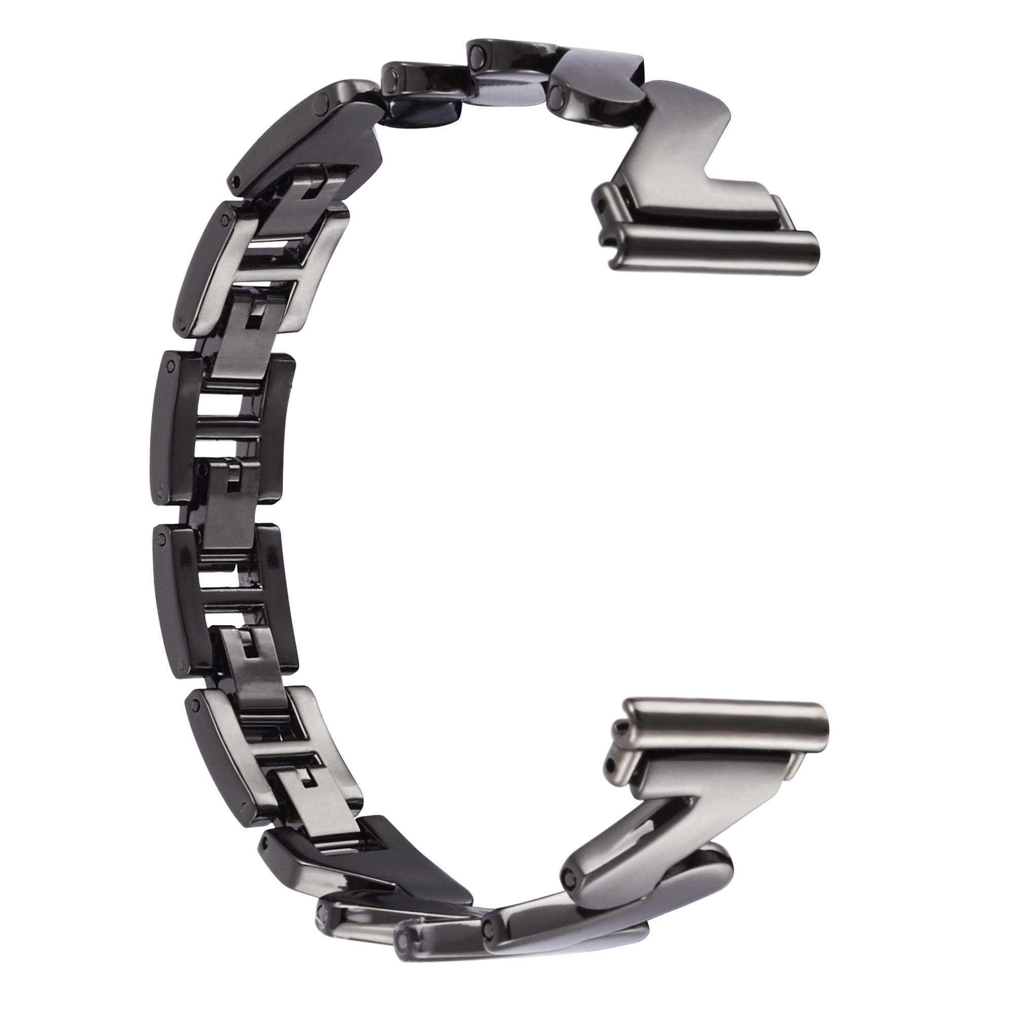 Bracelet en métal Ondulé Samsung Galaxy Watch 4 40mm, noir