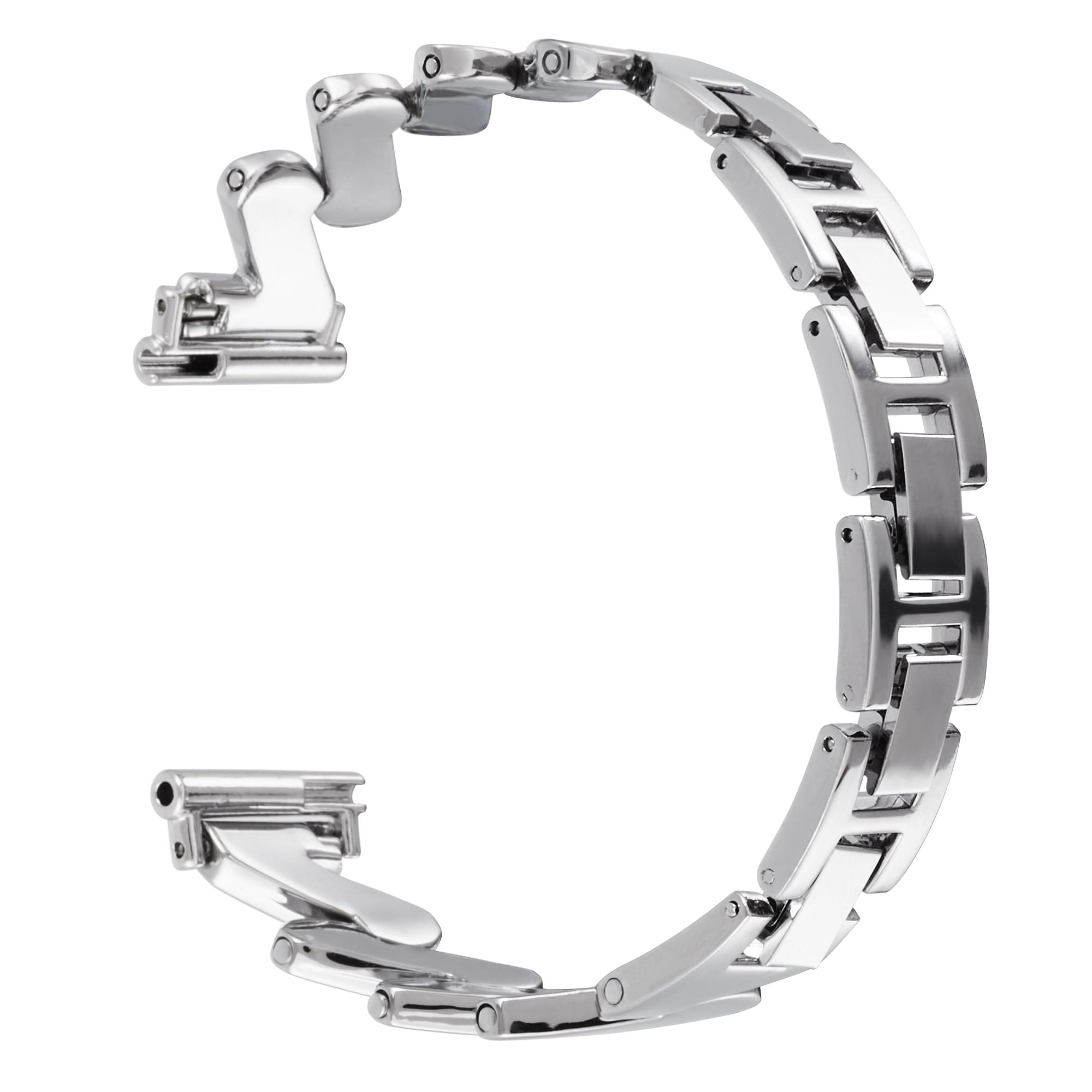 Bracelet en métal Ondulé Universal 18mm, argent