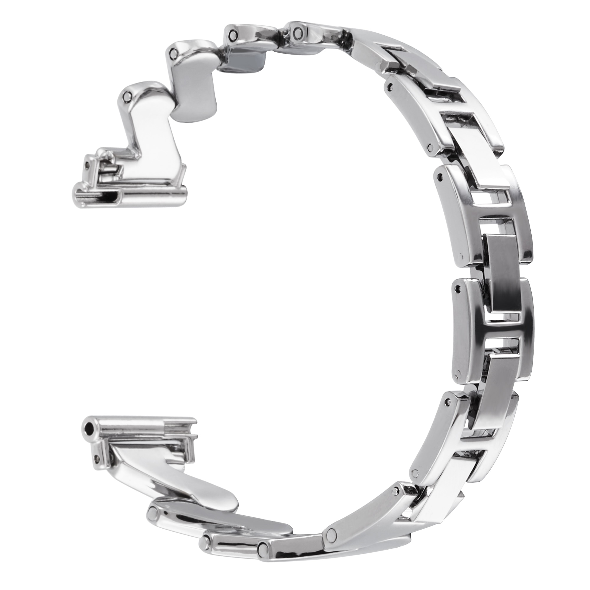 Bracelet en métal Ondulé Withings Steel HR 36mm, argent