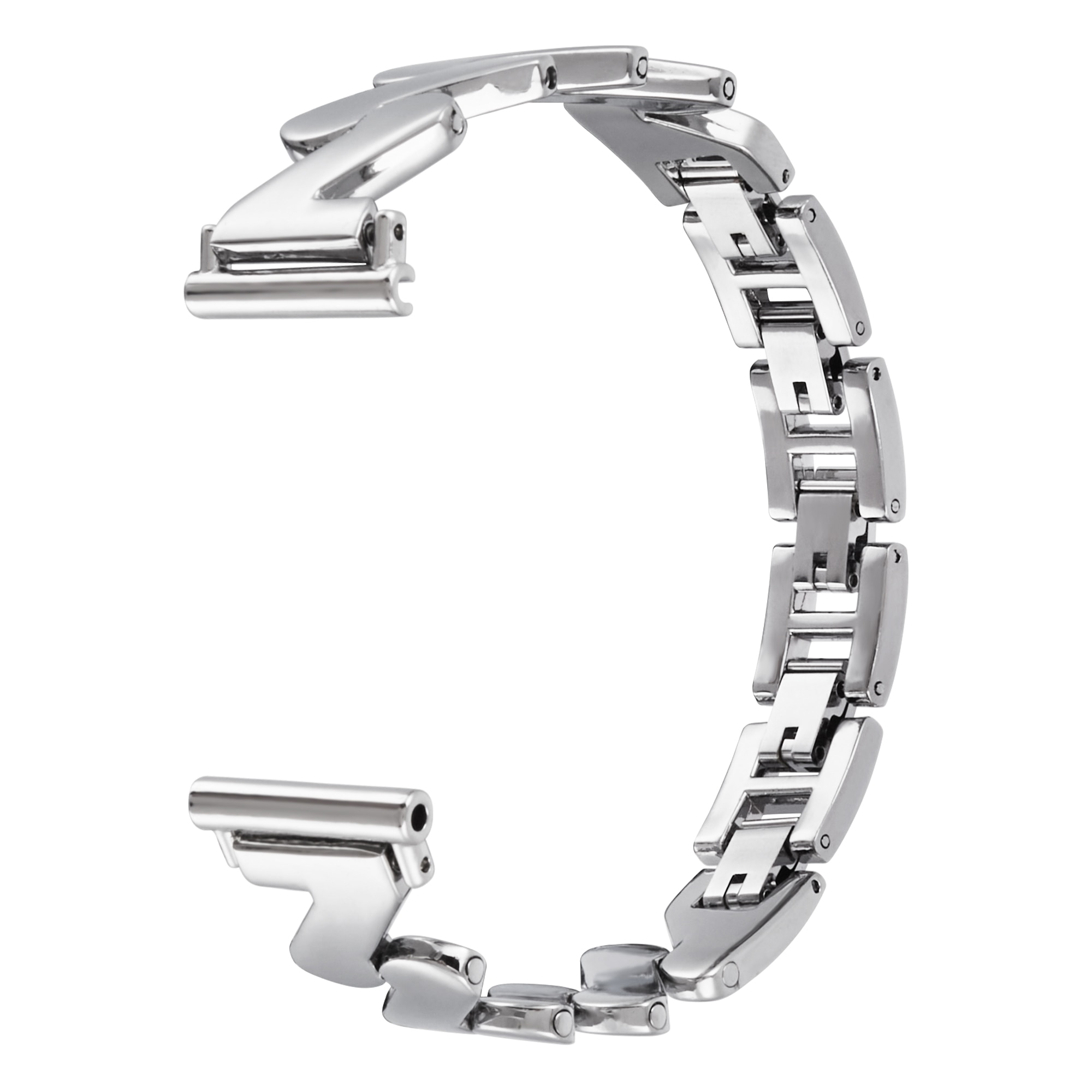 Bracelet en métal Ondulé Garmin Vivomove 3s, argent