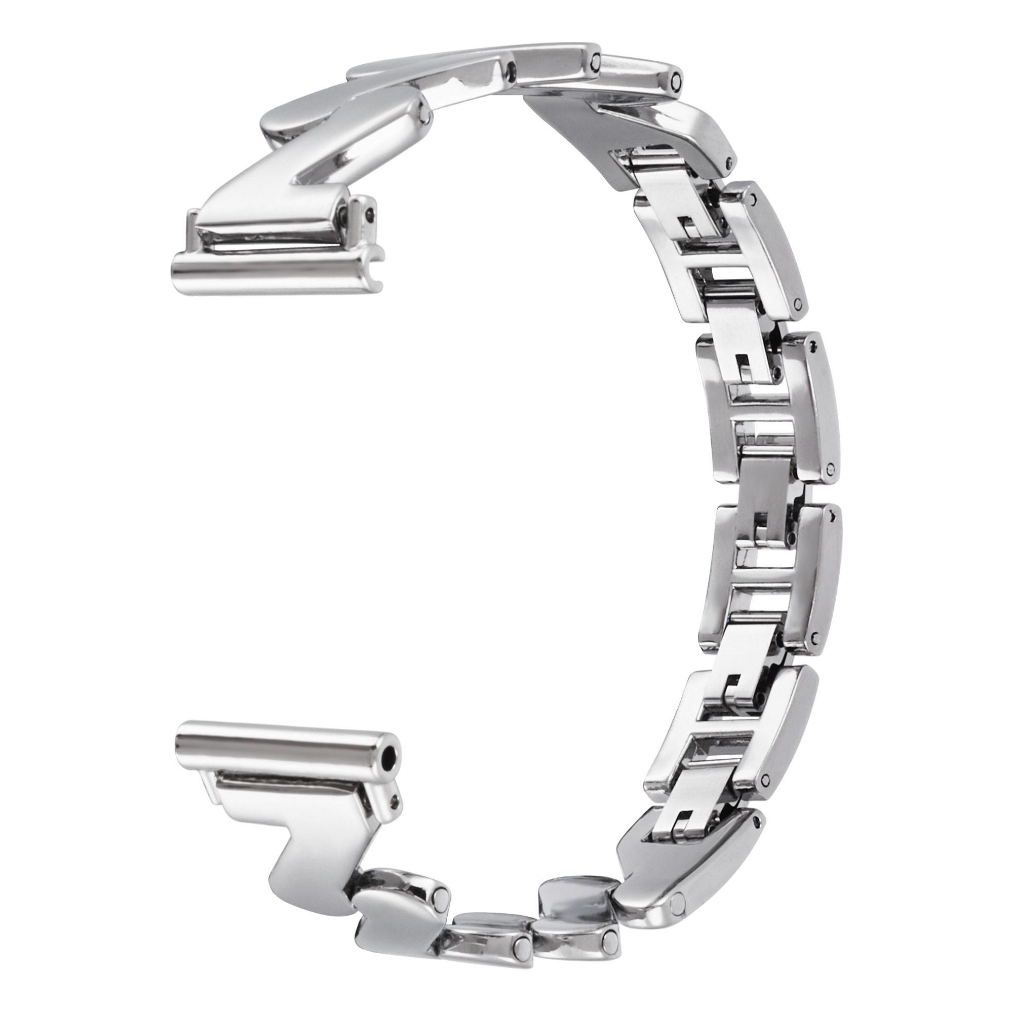 Bracelet en métal Ondulé Garmin Vivoactive 4s, argent