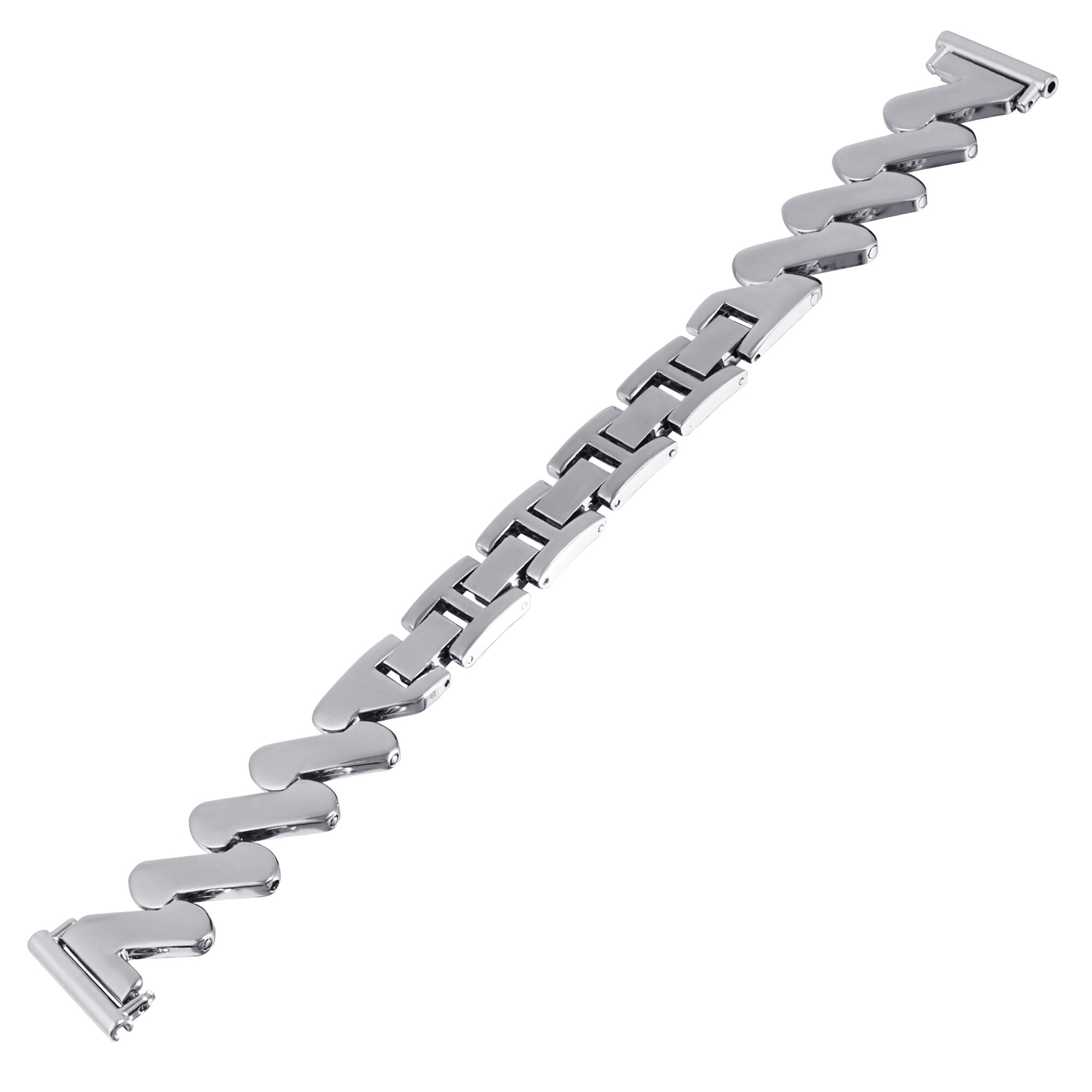 Bracelet en métal Ondulé Withings Steel HR 36mm, argent