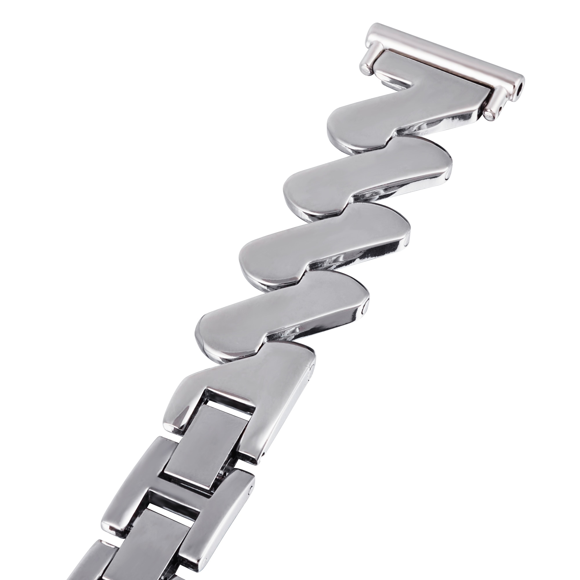 Bracelet en métal Ondulé Samsung Galaxy Watch 6 40mm, argent