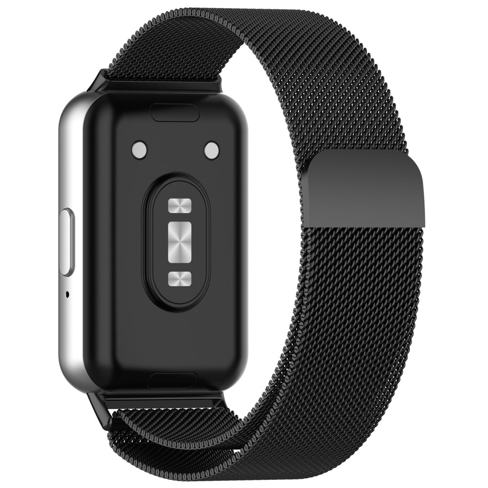 Bracelet milanais pour Samsung Galaxy Fit 3, noir