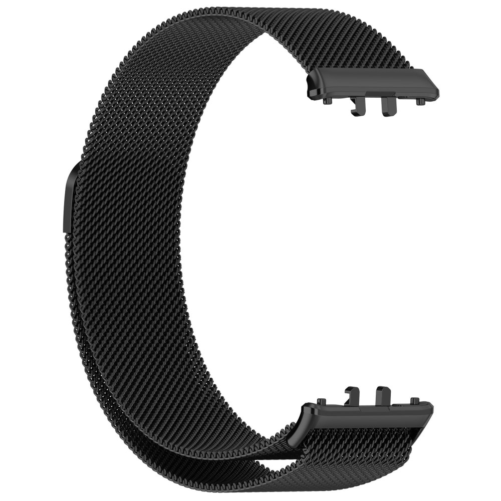 Bracelet milanais pour Samsung Galaxy Fit 3, noir