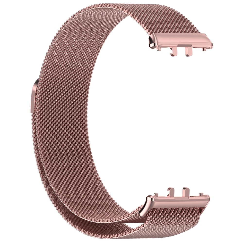Bracelet milanais pour Samsung Galaxy Fit 3, rose doré