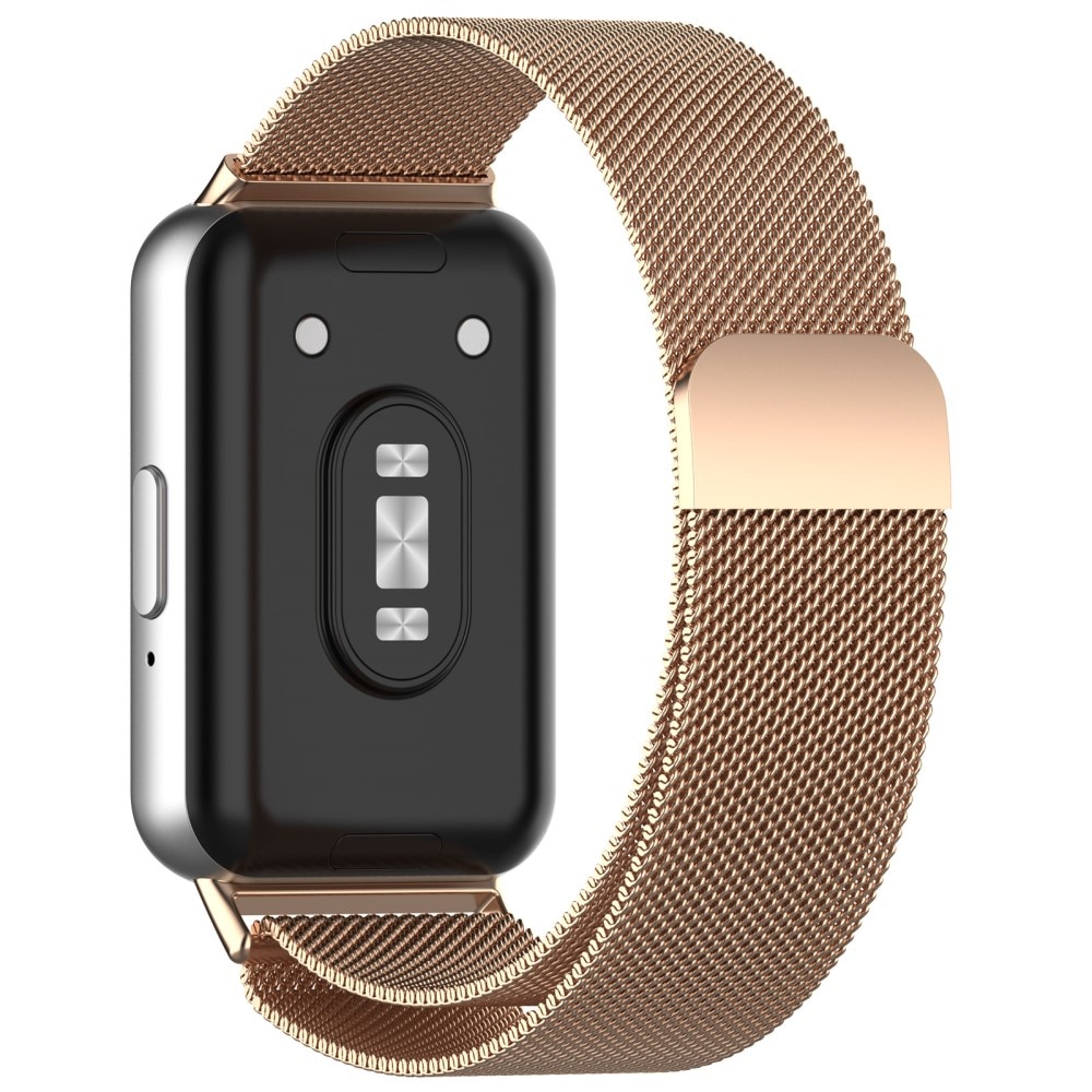 Bracelet milanais pour Samsung Galaxy Fit 3, Or rose
