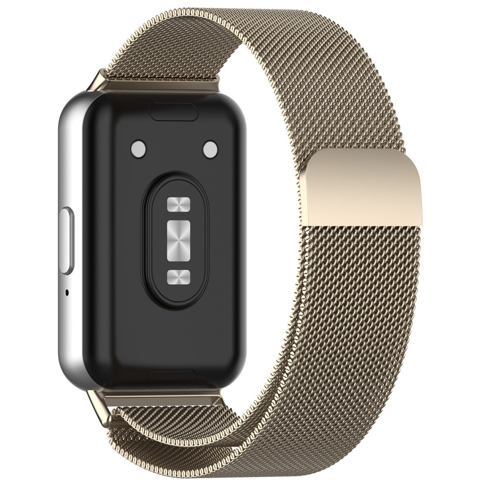 Bracelet milanais pour Samsung Galaxy Fit 3, Champagne d'or