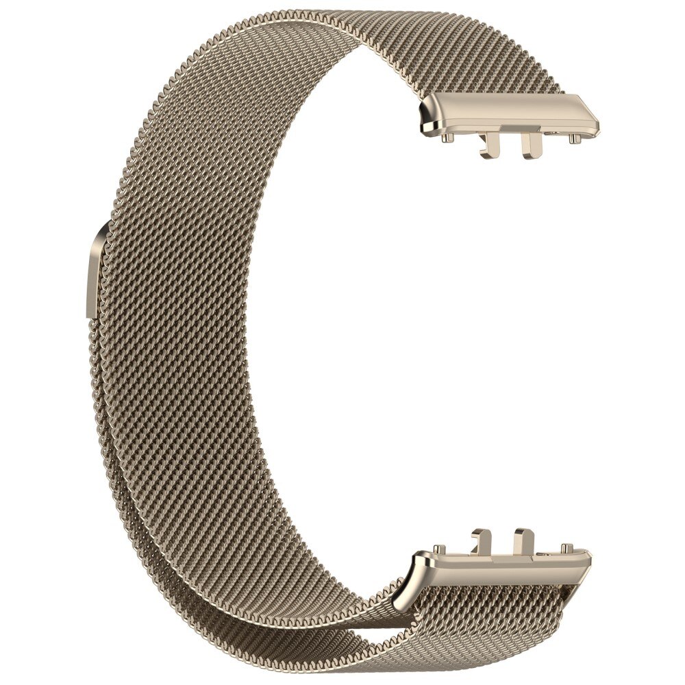 Bracelet milanais pour Samsung Galaxy Fit 3, champagne d'or