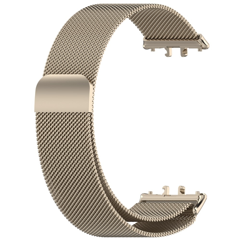 Bracelet milanais pour Samsung Galaxy Fit 3, champagne d'or