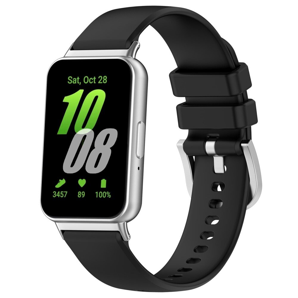 Bracelet en silicone pour Samsung Galaxy Fit 3, Noir