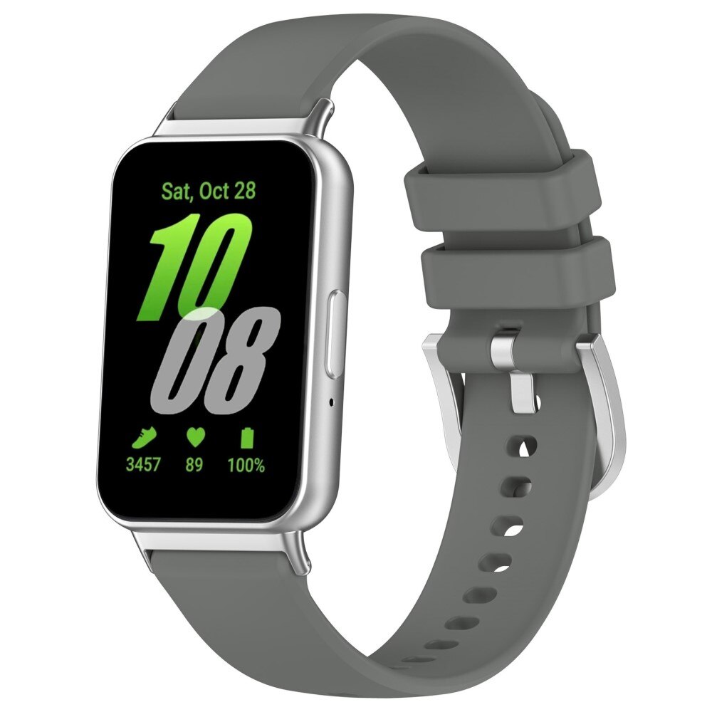 Bracelet en silicone pour Samsung Galaxy Fit 3, Gris foncé