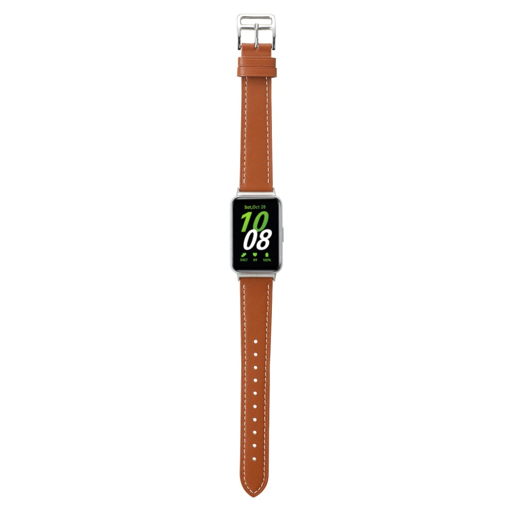 Bracelet en cuir Samsung Galaxy Fit 3, Marron