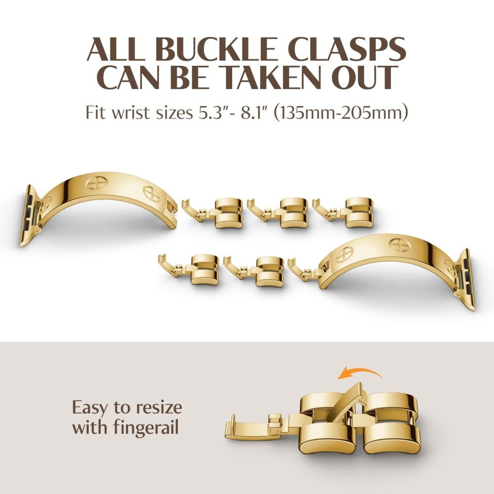 Bracelet Bangle Cross Apple Watch 38mm, or rose
