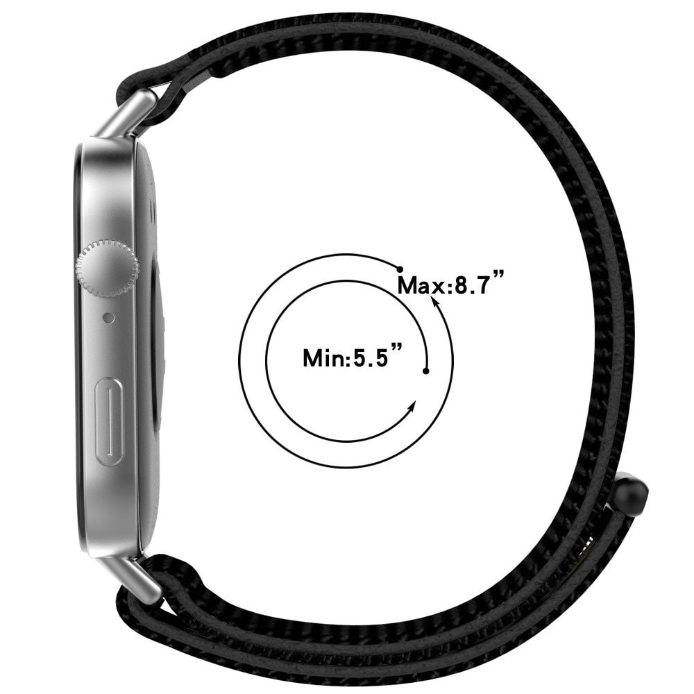 Bracelet en nylon Huawei Watch Fit 4 Pro, Noir