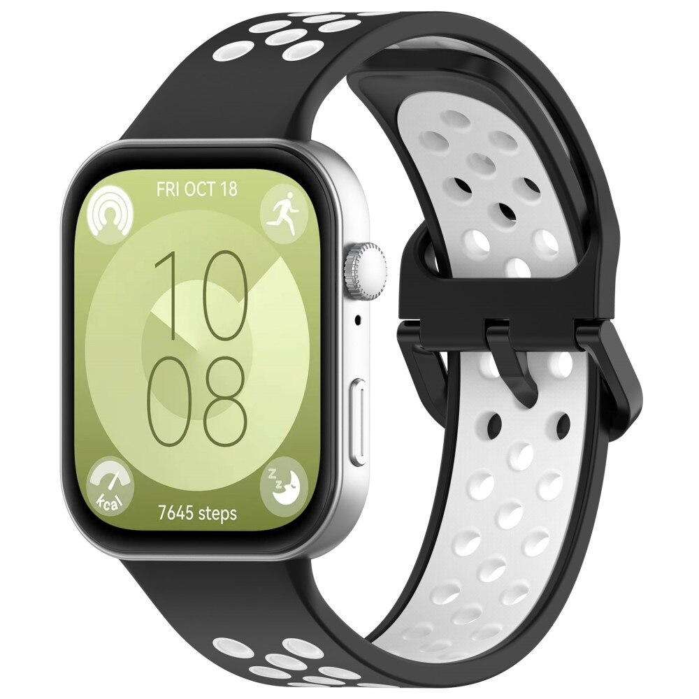 Sport Bracelet en silicone Huawei Watch Fit 3, blanc