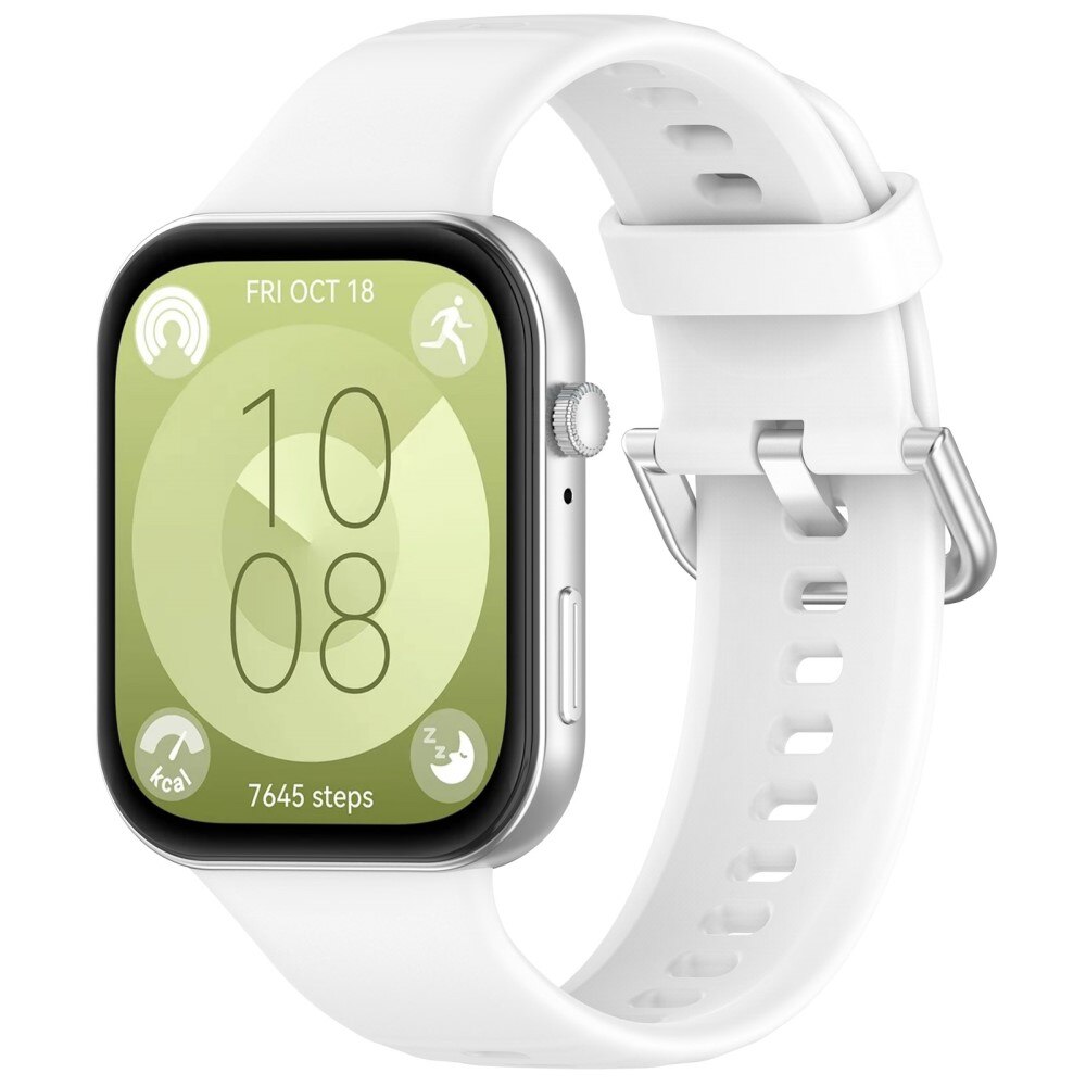 Bracelet en silicone pour Huawei Watch Fit 3, Blanc