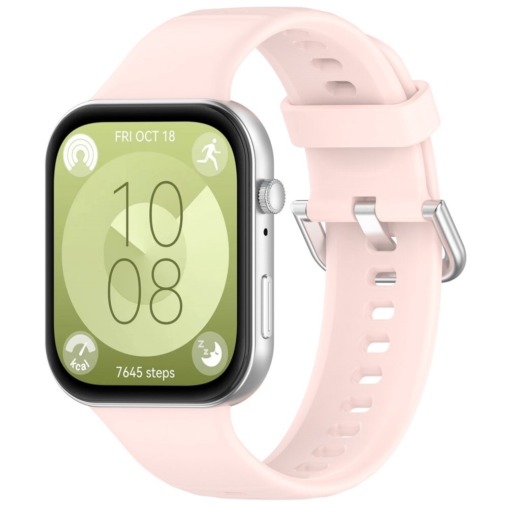 Bracelet en silicone pour Huawei Watch Fit 3, Rose