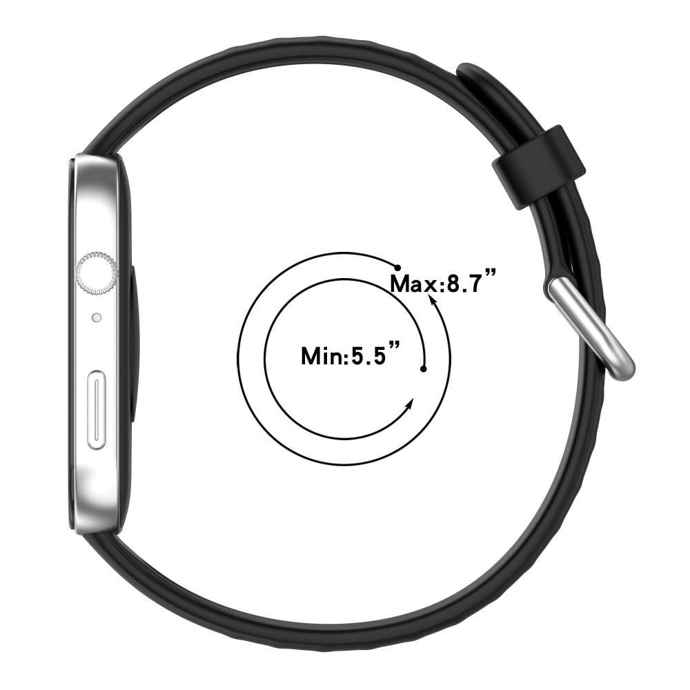 Bracelet en silicone pour Huawei Watch Fit 3, Noir