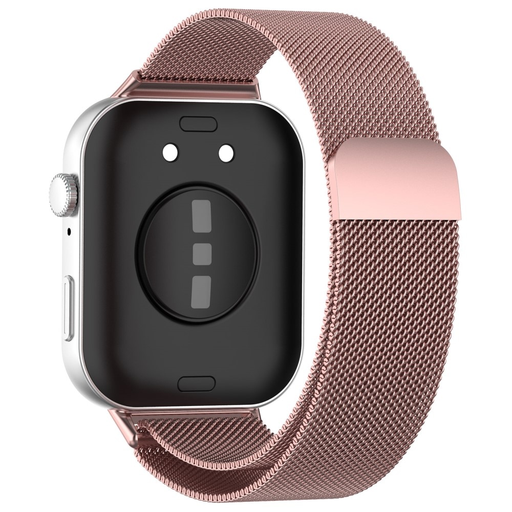 Bracelet milanais pour Huawei Watch Fit 3, Rose doré