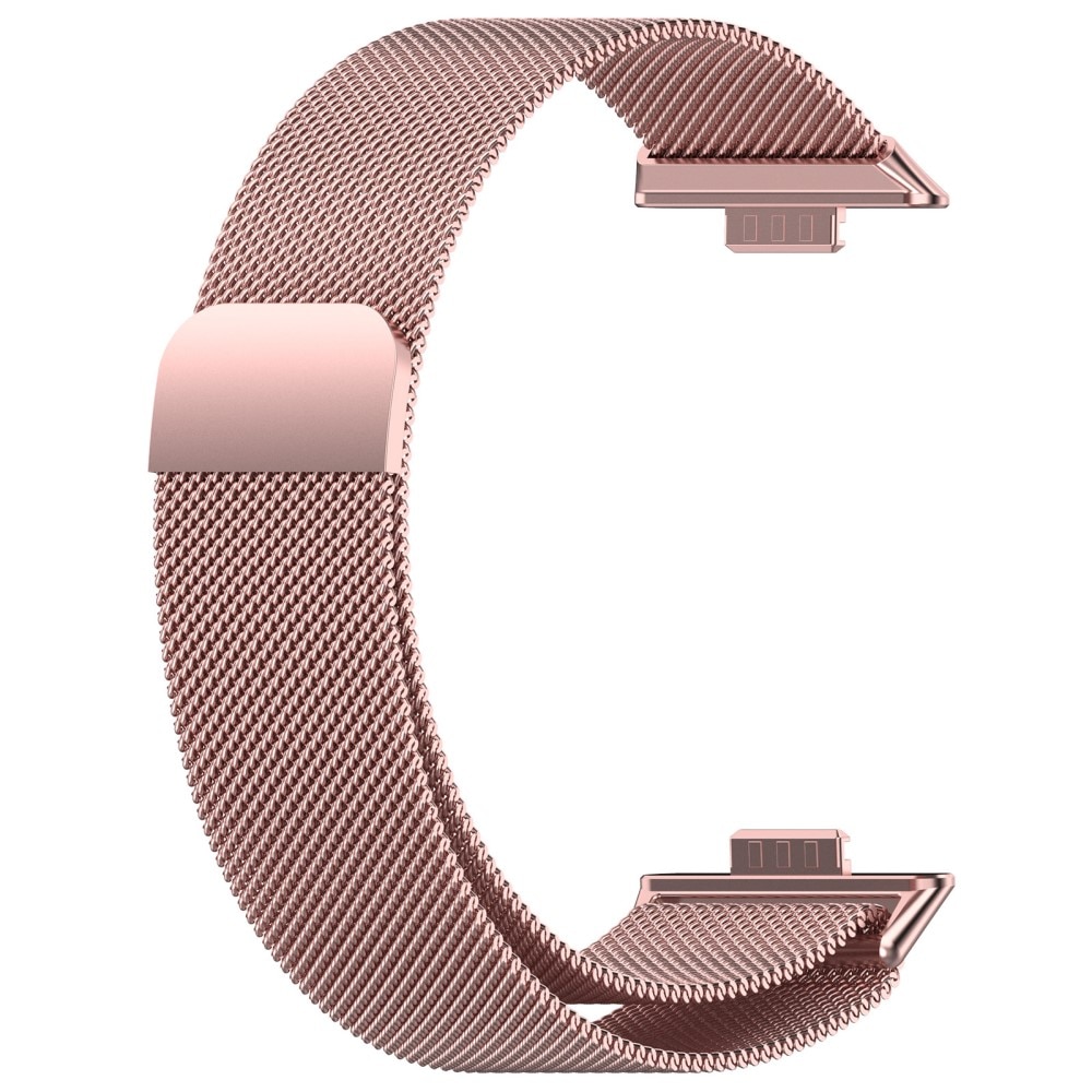 Bracelet milanais pour Huawei Watch Fit 4, Rose doré