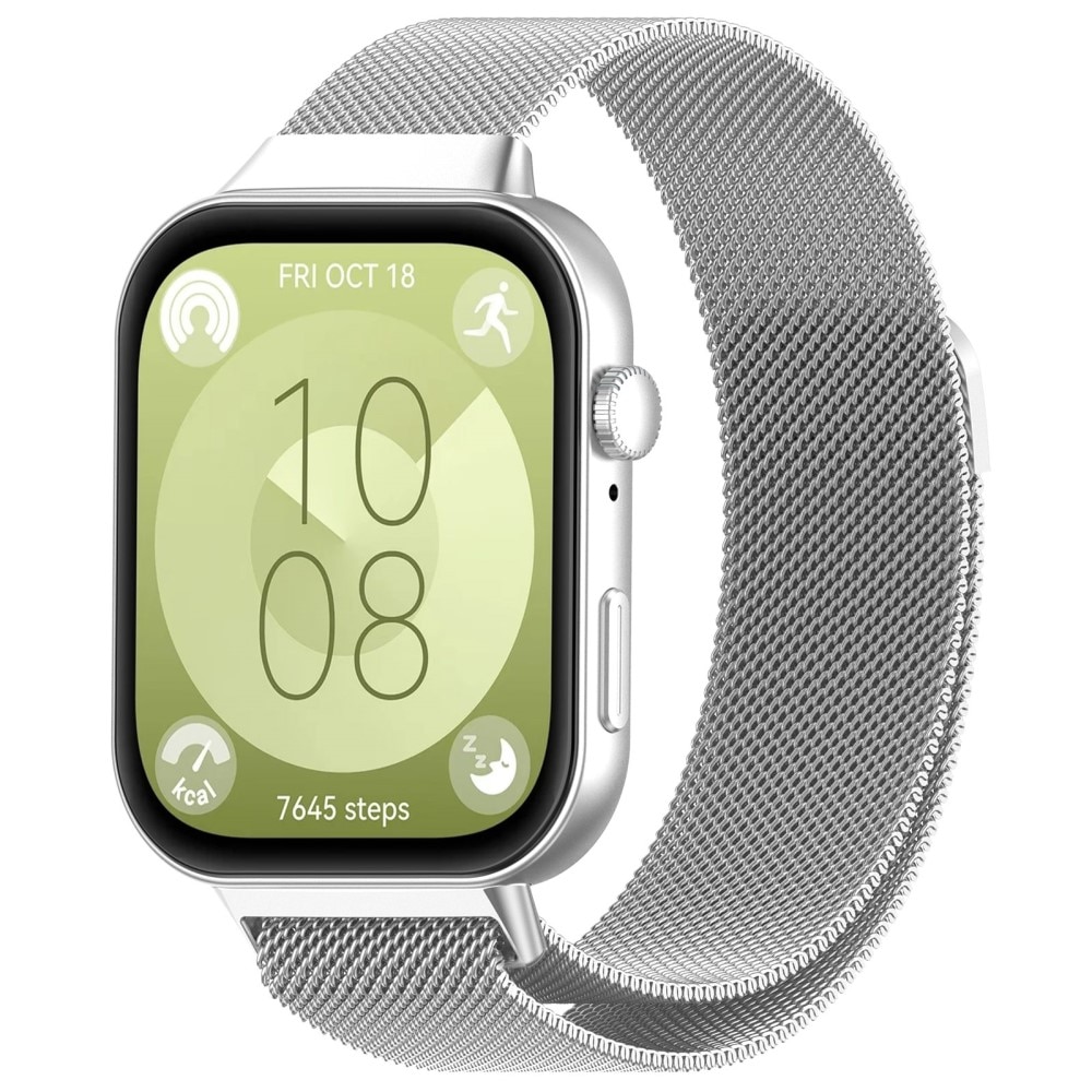 Bracelet milanais pour Huawei Watch Fit 4, Argent