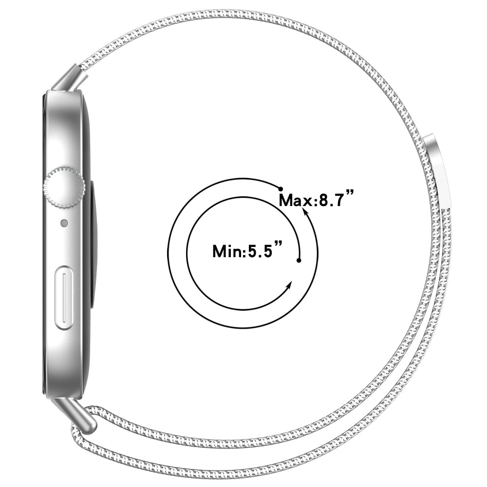 Bracelet milanais pour Huawei Watch Fit 4, Argent