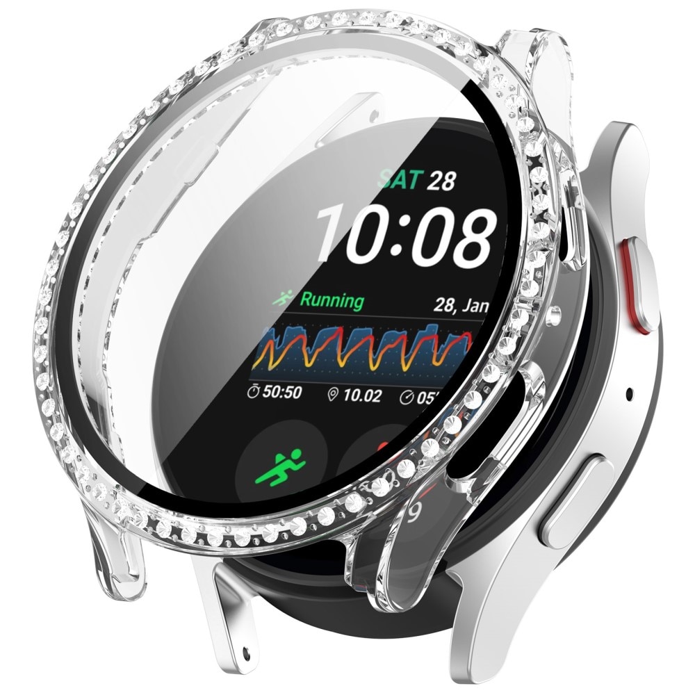 Full Cover Case Rhinestone Samsung Galaxy Watch 7 40mm,  transparent