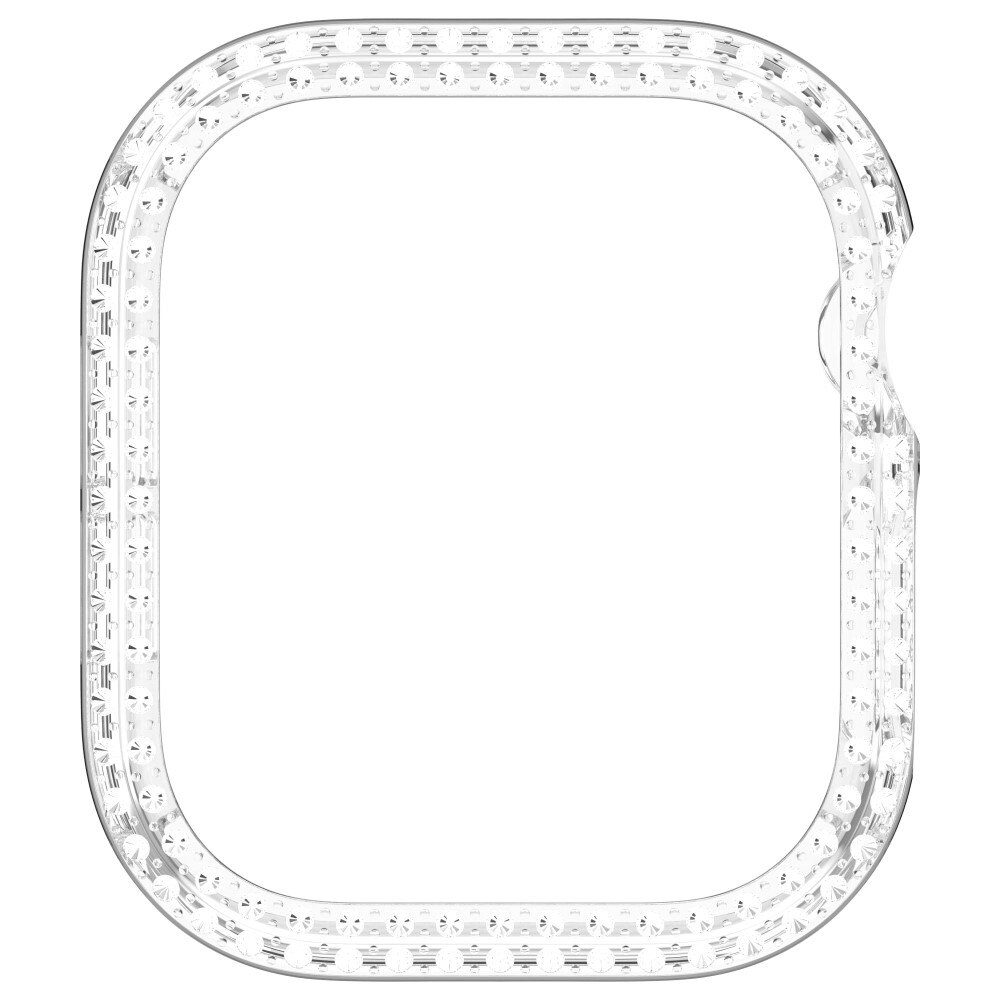 Coque Rhinestone Apple Watch Series 10 46mm, transparent
