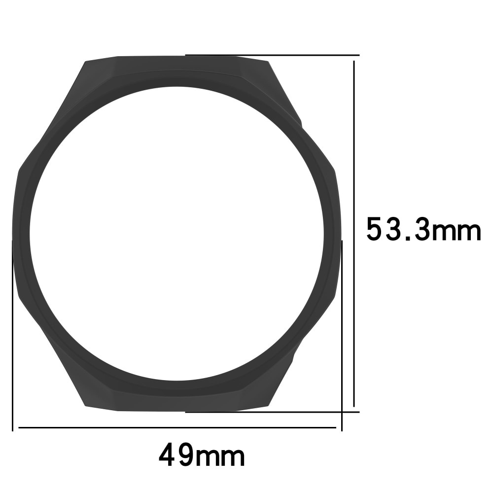 Coque rigide Huawei Watch GT 5 Pro 46mm, Noir
