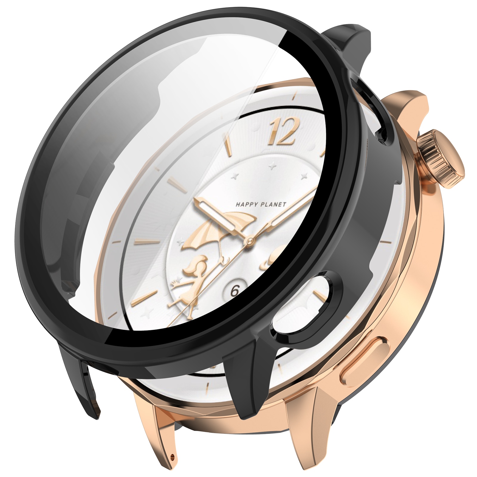 Full Cover Case OnePlus Watch 3 43mm, Noir