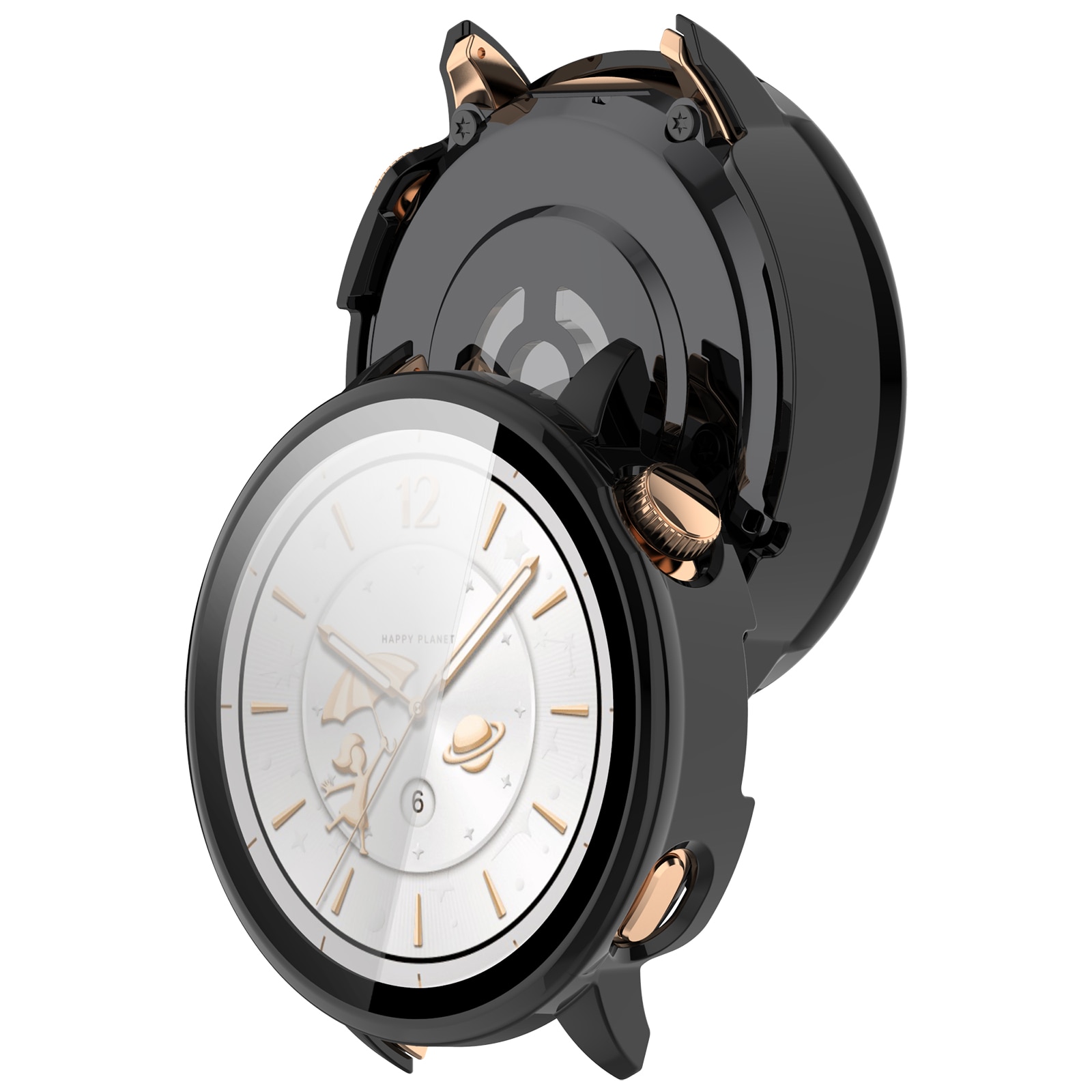 Full Cover Case OnePlus Watch 3 43mm, Noir