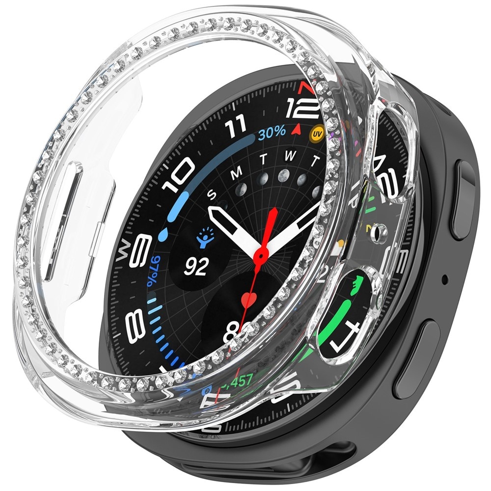 Coque Rhinestone Samsung Galaxy Watch 8 44mm, Transparent