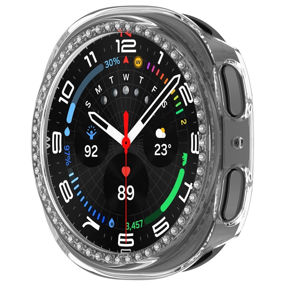 Coque Rhinestone Samsung Galaxy Watch 8 44mm, Transparent