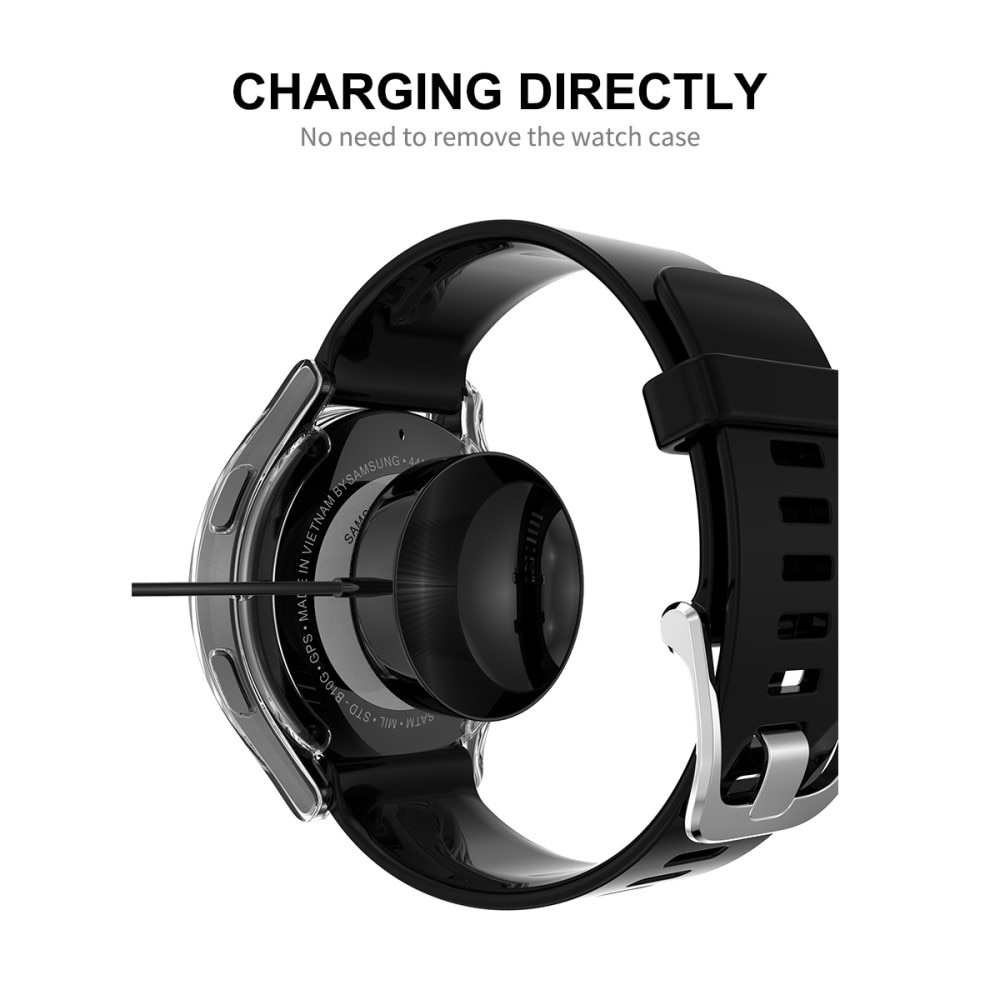 Coque de couverture complète Samsung Galaxy Watch FE, transparent
