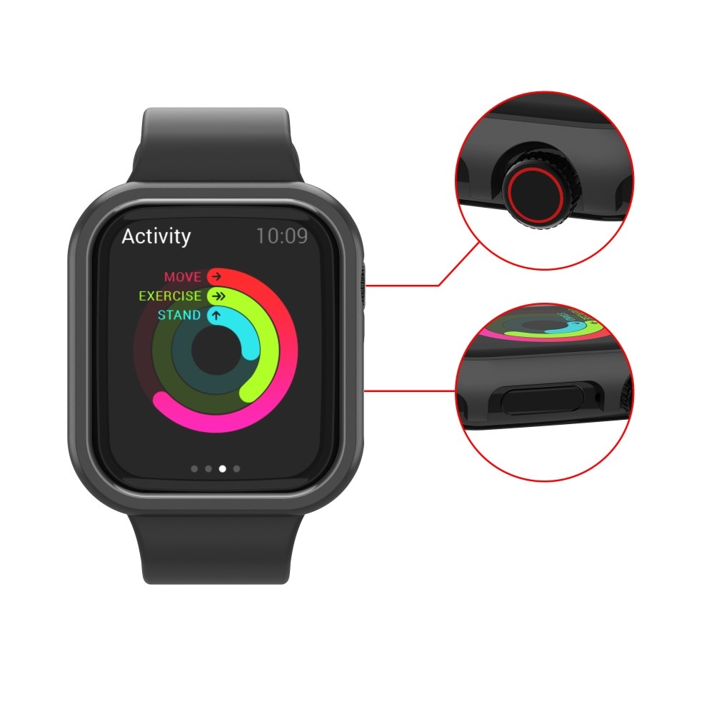 Coque en aluminium Apple Watch 45mm Series 9, noir