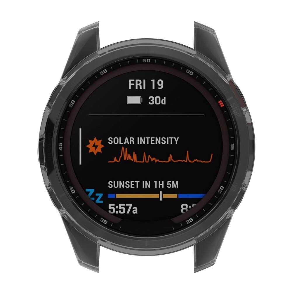 Coque Garmin Fenix 7S Pro, noir